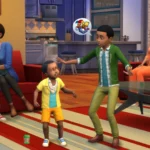 Gia đình Sims vui vẻ trong The Sims 4, biểu tượng cho nội dung người chơi đã đầu tư.