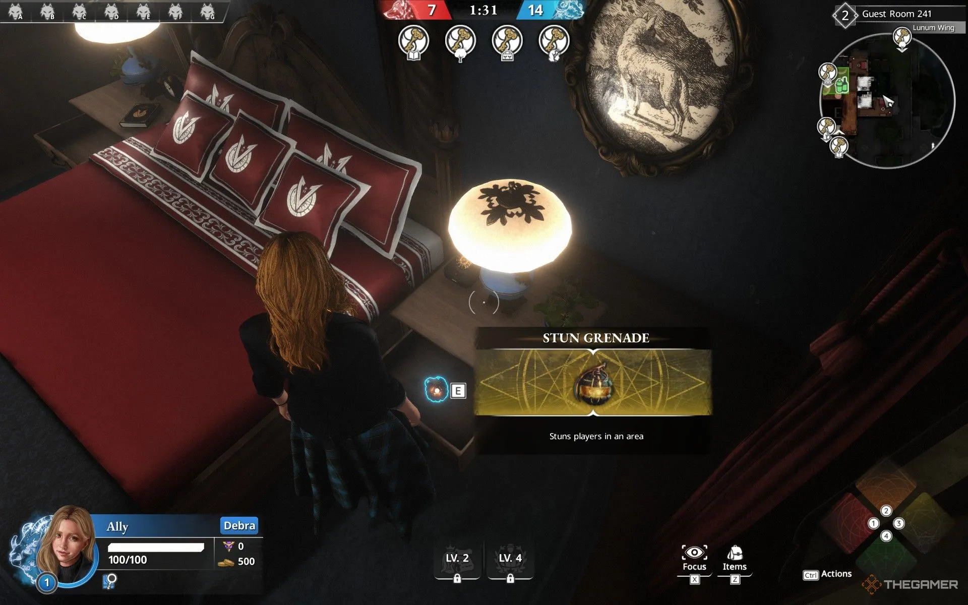 Giao diện trong game Killer Inn khi người chơi bị loại, theo dõi đồng đội tiếp tục cuộc chơi và cuộc nói chuyện 'hậu sự'.