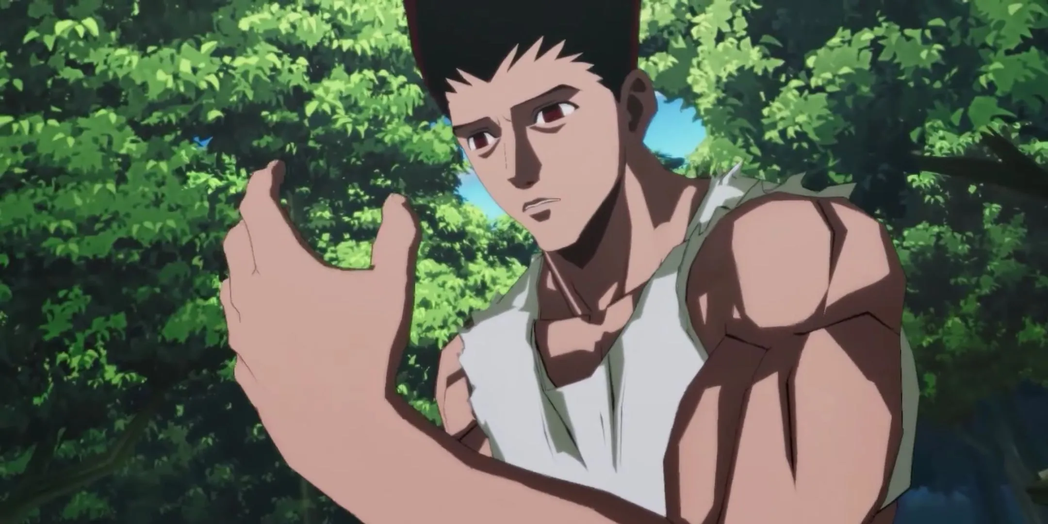 Gon Jajanken trong Hunter x Hunter Nen x Impact - Khung cảnh sơ sài của chế độ cốt truyện