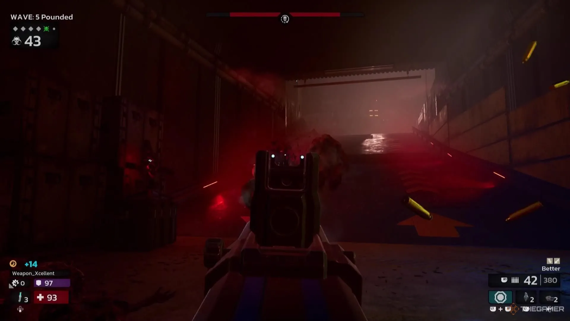 Hai con Zed khổng lồ đang tiến xuống dốc trong Killing Floor 3, cảnh báo sự xuất hiện bất ngờ của quái vật.