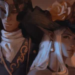 Hai NPC gián điệp trong bối cảnh Dungeons & Dragons đang trao đổi thông tin bí mật.