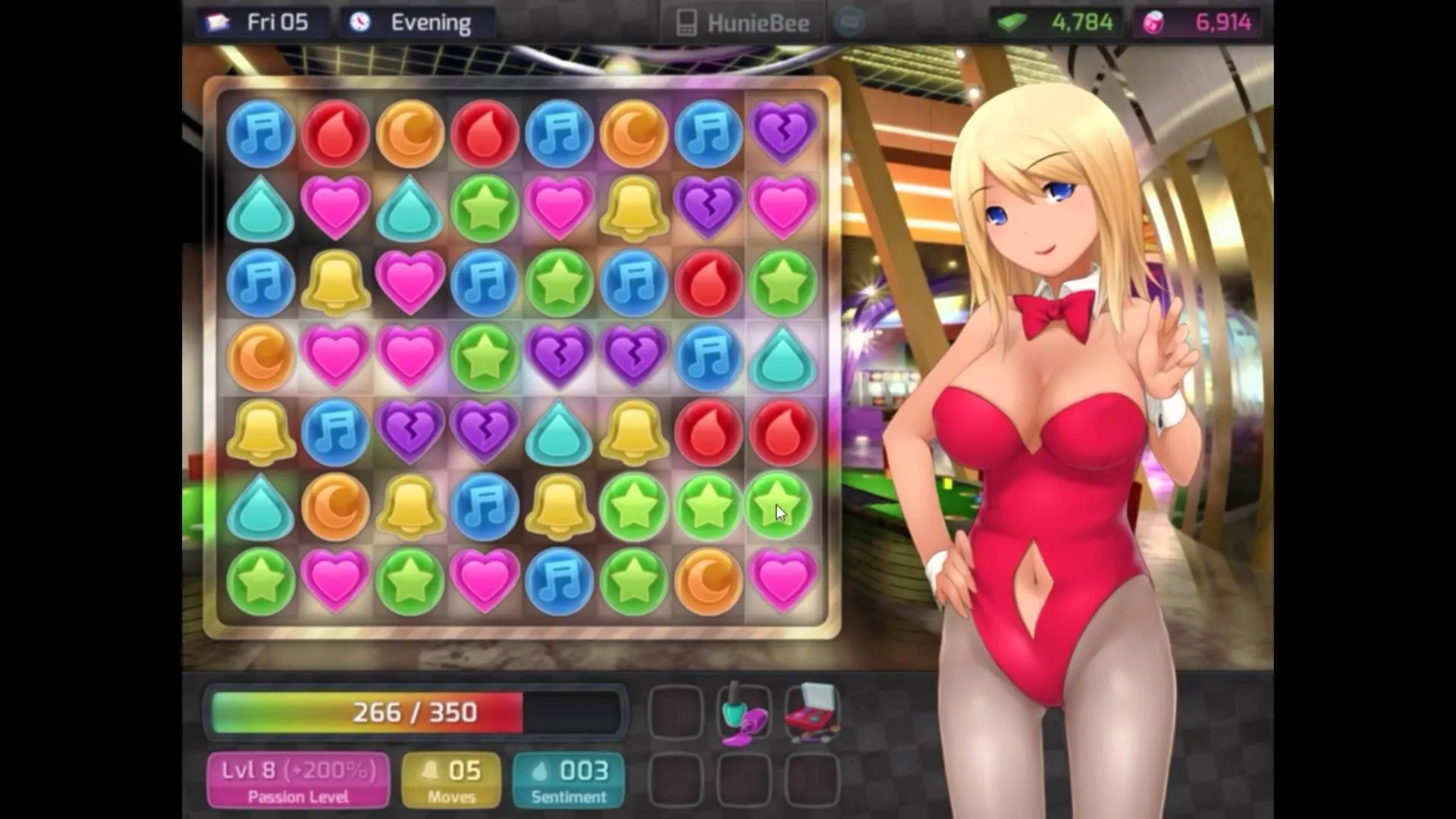 Hình ảnh minh họa game HuniePop, một trong những tựa game NSFW phổ biến trên Itch.io