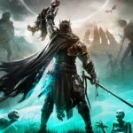 Hình ảnh minh họa game Lords of the Fallen với nhân vật chính và logo game, liên quan đến thông tin giảm giá vĩnh viễn phiên bản kỹ thuật số.