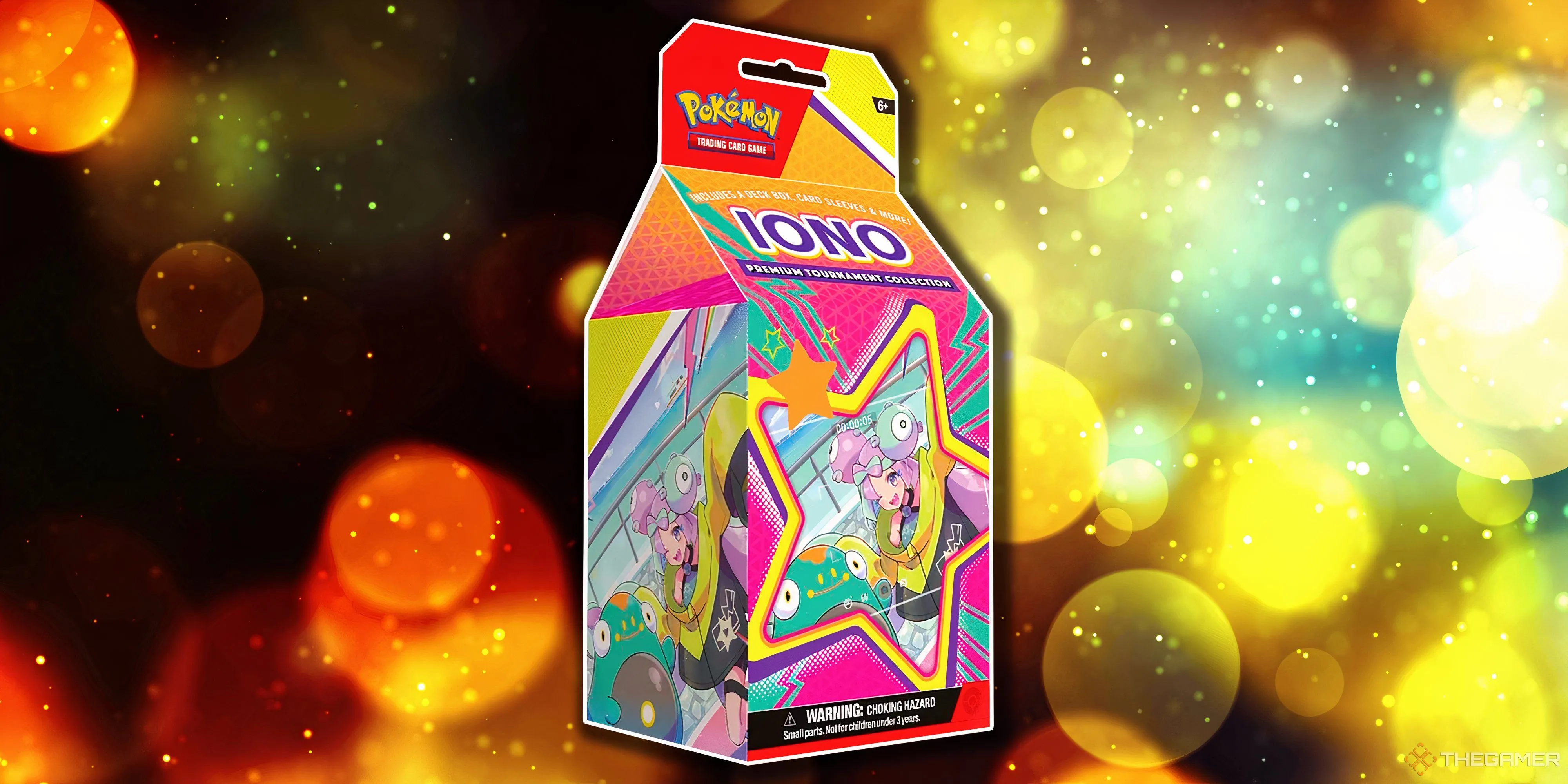 Hộp Iono Premium Tournament Collection với thiết kế ngôi sao đặc trưng