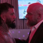 Jey Uso và Triple H trong hậu trường series WWE Unreal Netflix