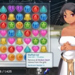 Màn chơi game giải đố minh họa liên quan đến nội dung người lớn trên nền tảng Steam