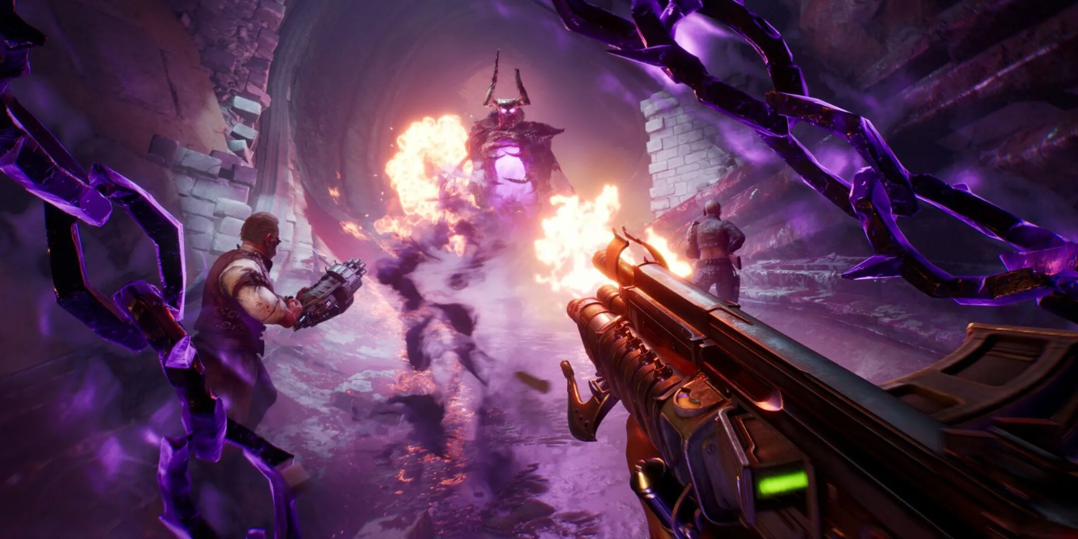 Một loại quỷ Nephilim màu tím trong Painkiller 2025, đối thủ chính trong game FPS này