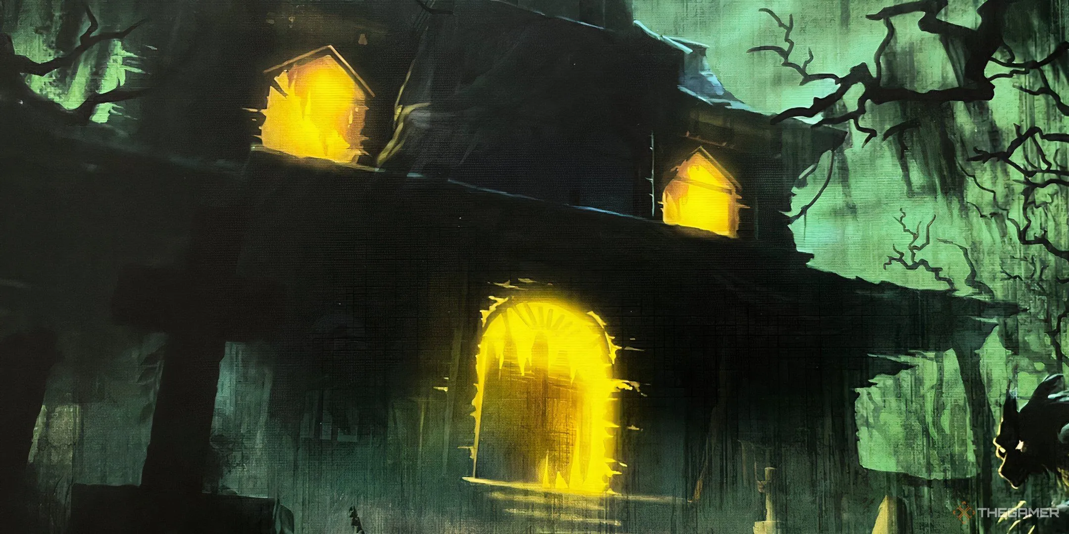 Ngôi nhà ma ám trong game Betrayal at House on the Hill, biểu tượng của sự phản bội và kinh dị