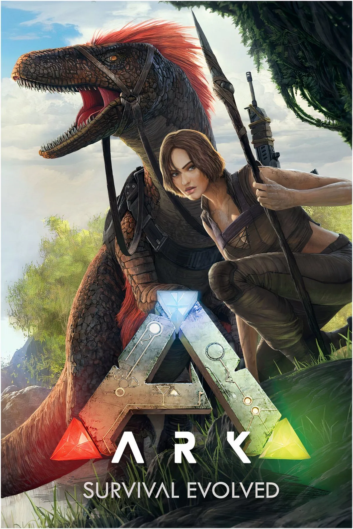 Người chơi cưỡi khủng long T-Rex trong thế giới rộng lớn của ARK: Survival Evolved