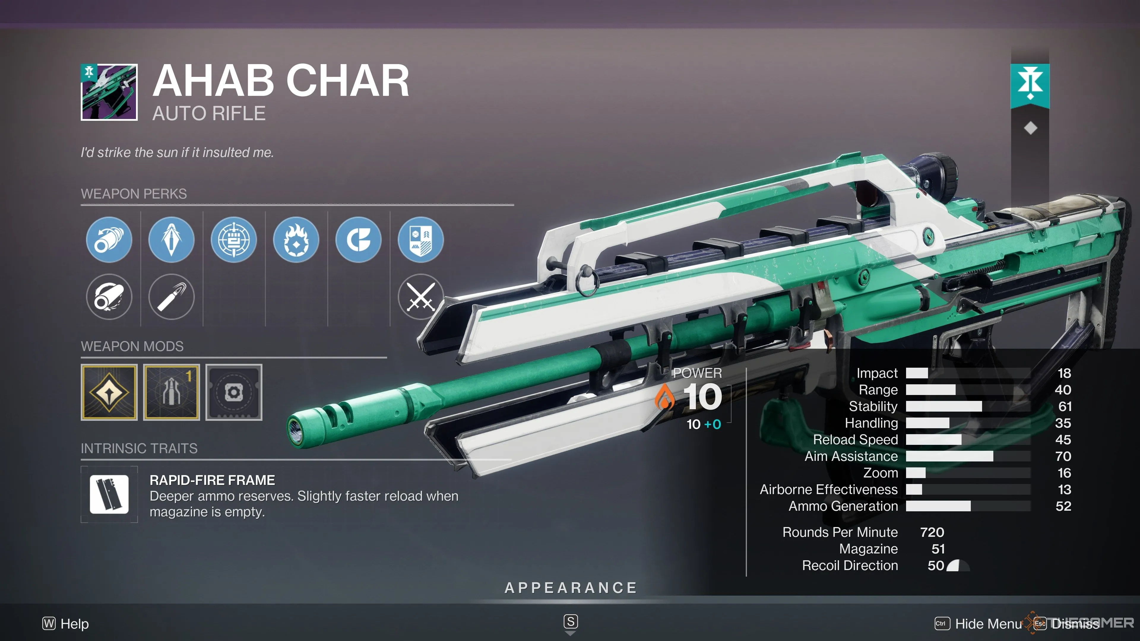 Nhân vật Ahab Char trong Destiny 2, biểu tượng của sự tăng trưởng sức mạnh