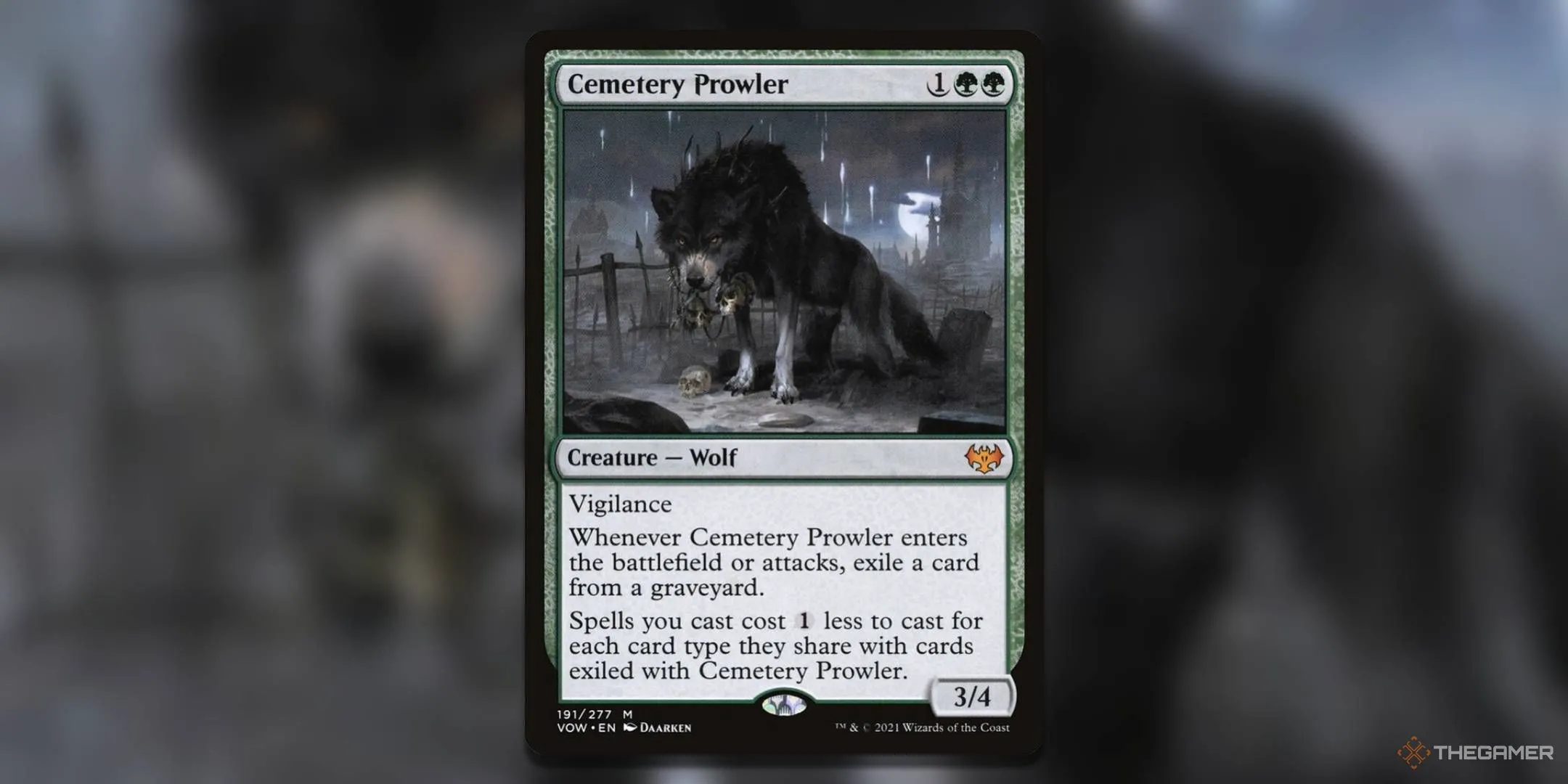 Thẻ bài Cemetery Prowler của game Magic The Gathering