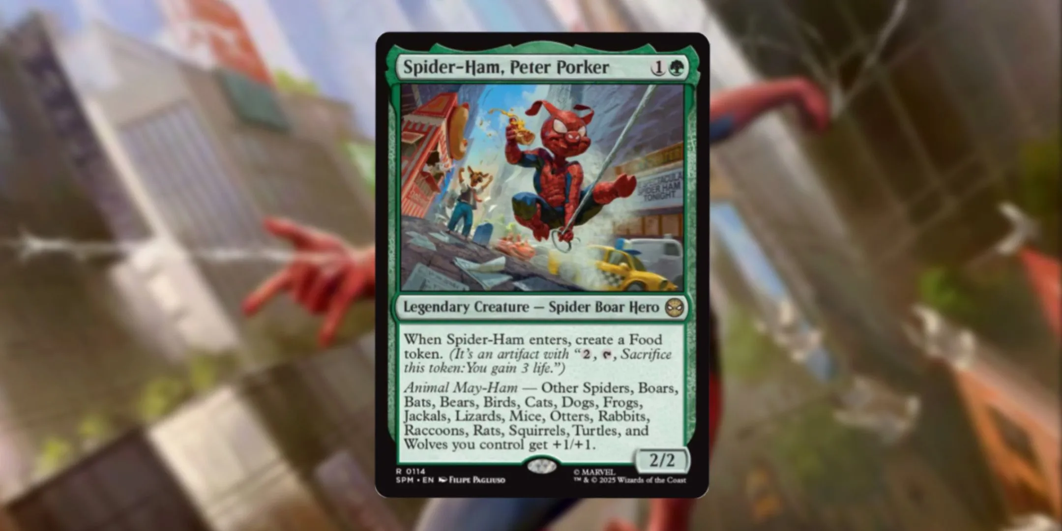 Thẻ bài Magic The Gathering Spider-Ham Peter Porker