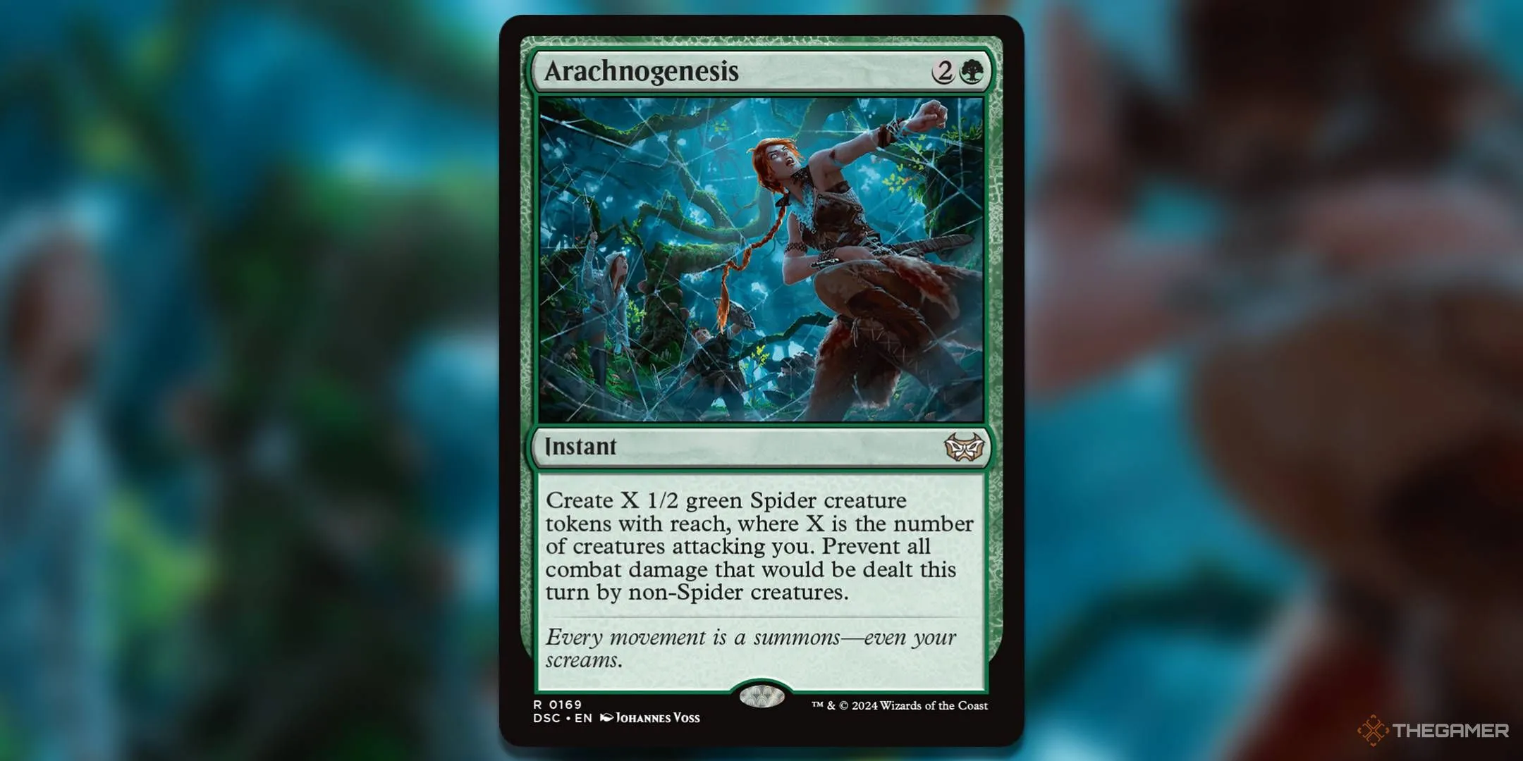 Thẻ bài phép tức thời Arachnogenesis Magic The Gathering chống lại tấn công