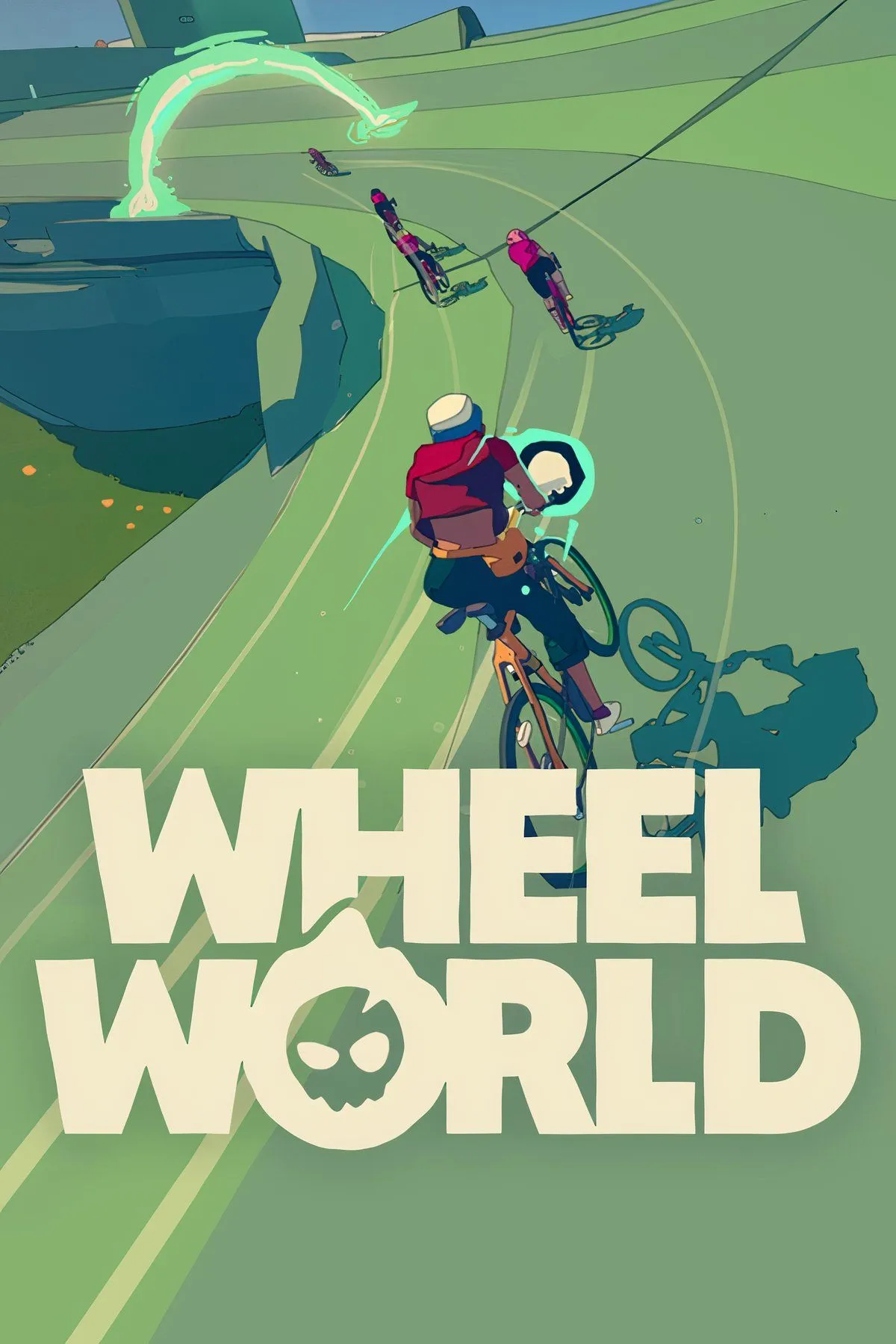 Tổng hợp các cảnh quan đa dạng và nhân vật Kat trên xe đạp trong game Wheel World.