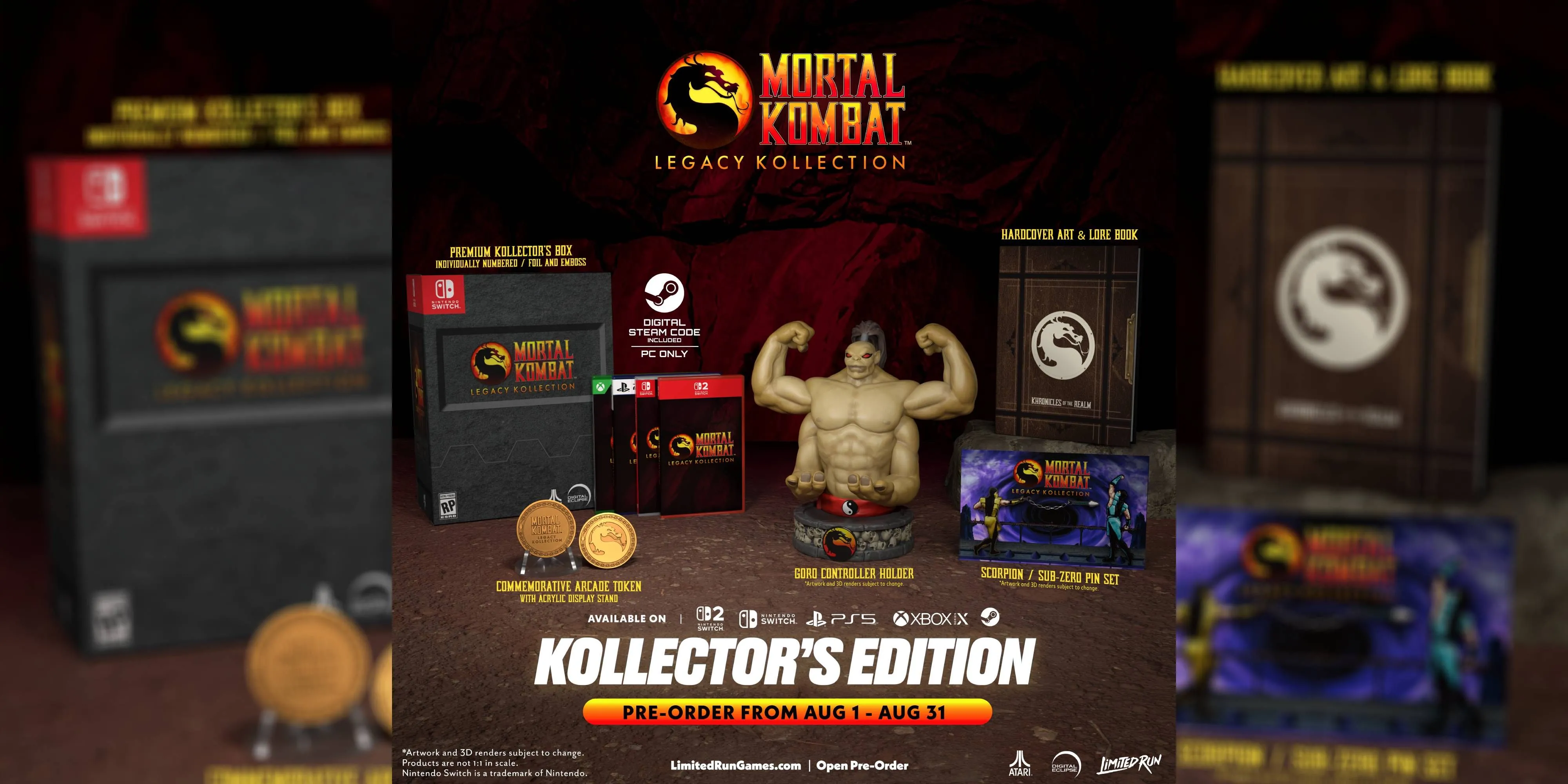 Tượng Goro phiên bản Kollector's Edition của Mortal Kombat: Legacy Kollection có thể dùng để giữ tay cầm chơi game.