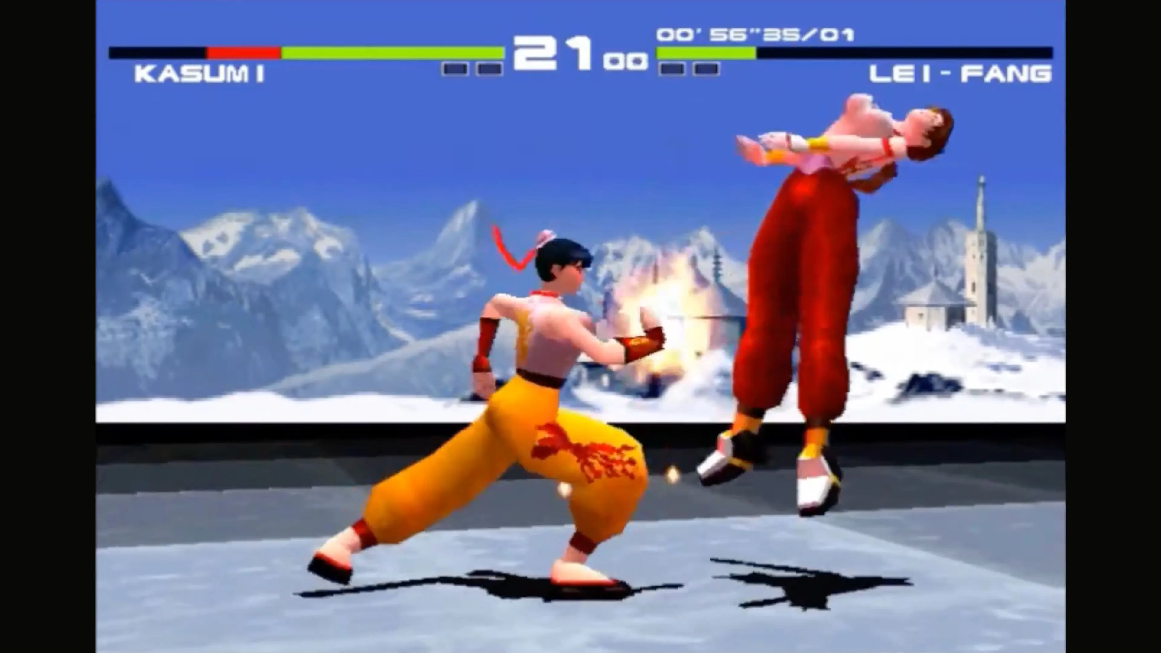 Ảnh chụp màn hình Dead or Alive trong game thể hiện hệ thống chiến đấu và đồ họa thời kỳ đó