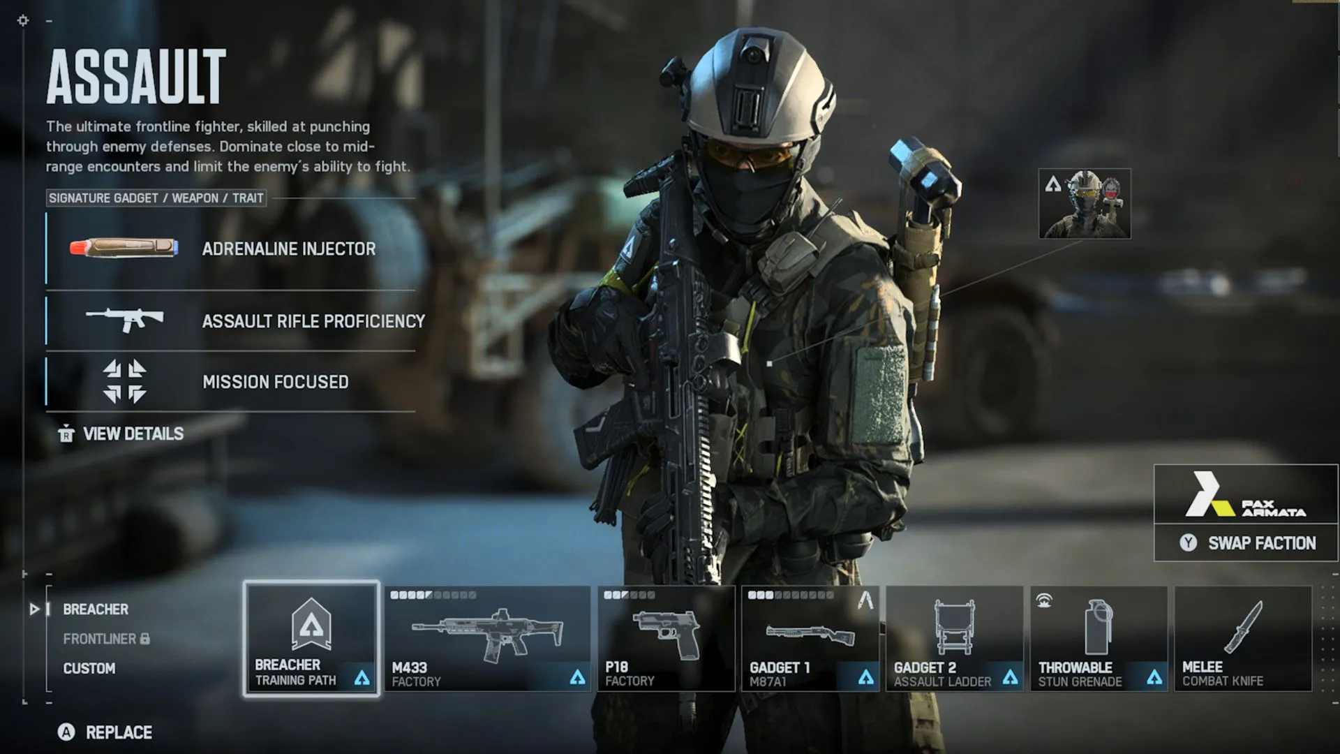 Assault đa dụng cận chiến và hỗ trợ spawn squad trong Battlefield 6