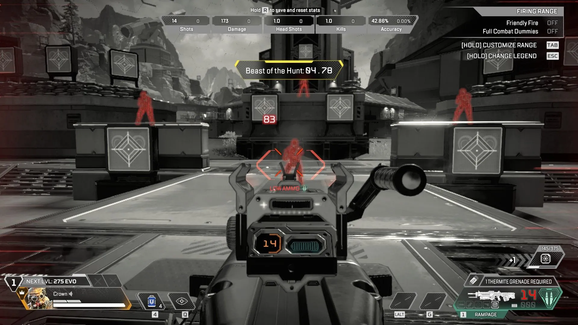 Bloodhound trong trạng thái Beast of the Hunt, tầm nhìn bóc tách mục tiêu trong Apex Legends