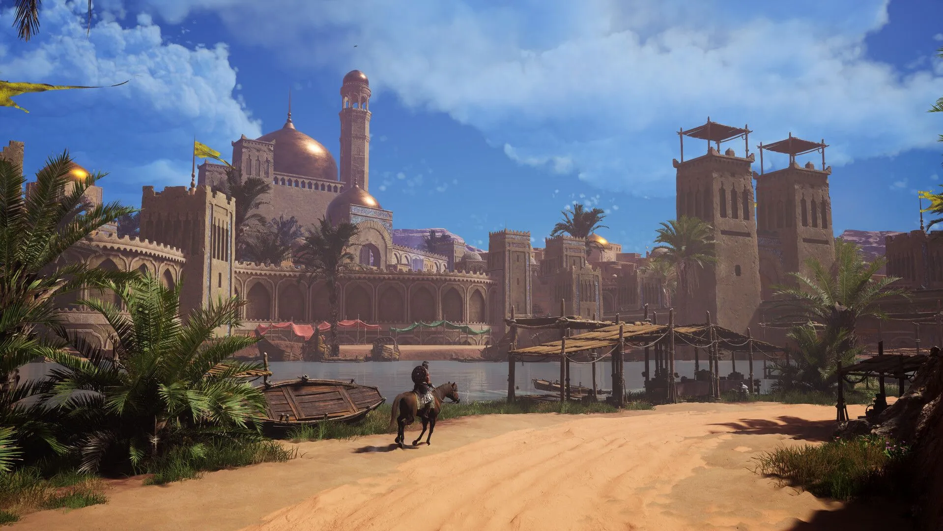 Cảnh chiến đấu trong game với ánh sáng huyền ảo nhưng mô hình nhân vật chưa mượt