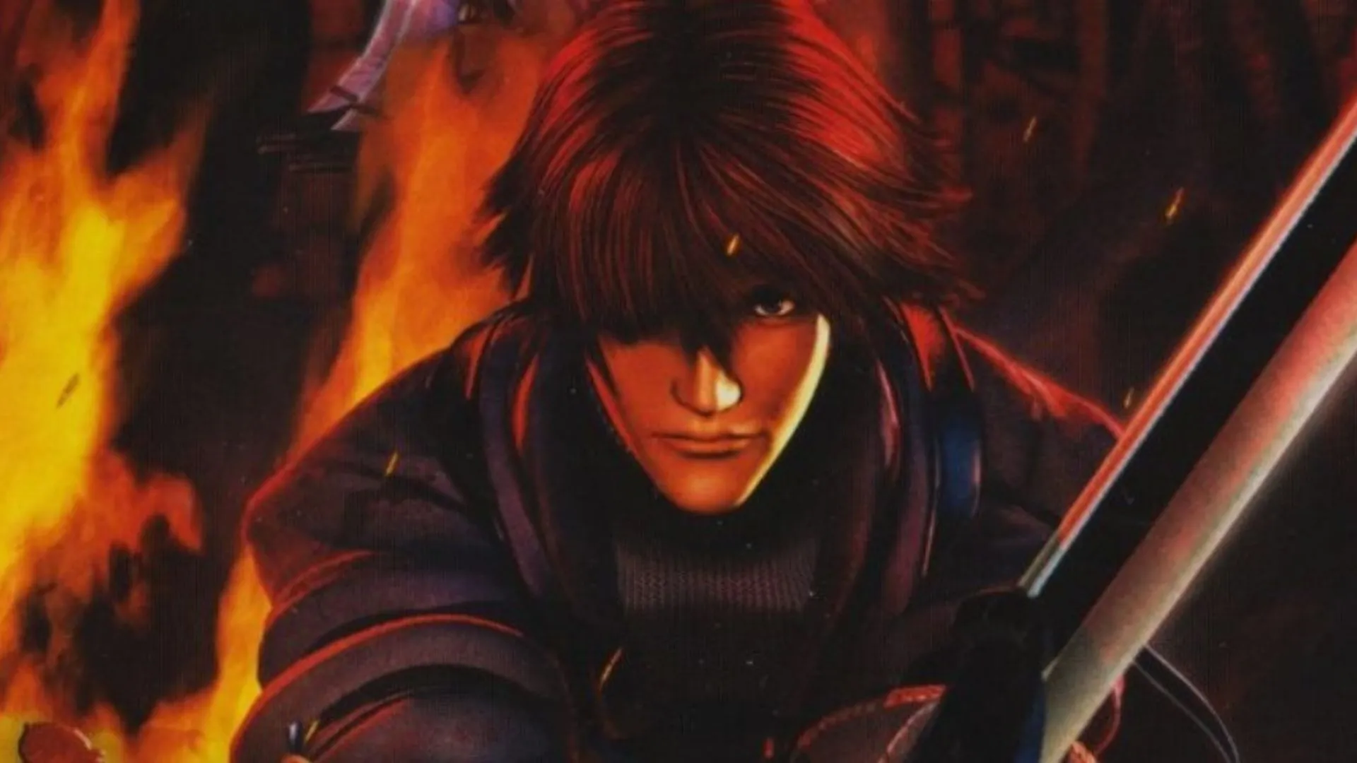 Cảnh chiến đấu và rồng trong Drakengard với không khí u ám