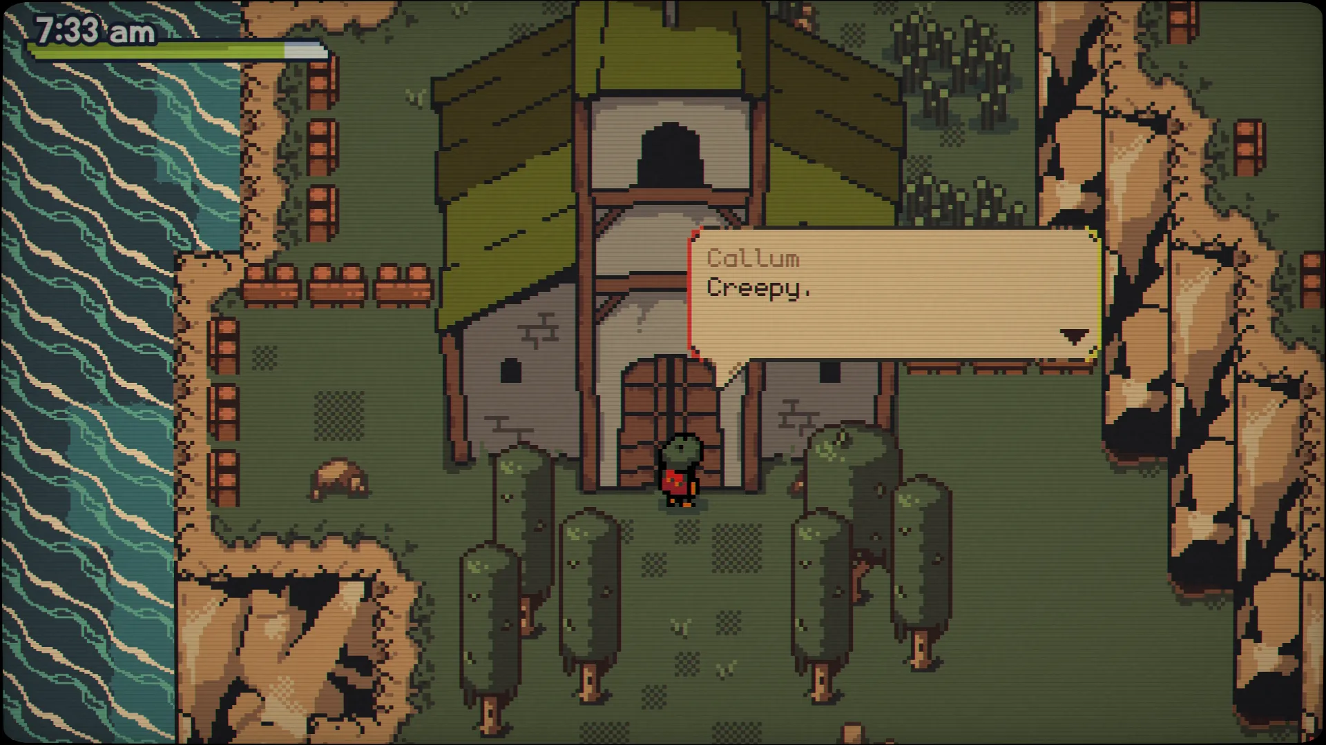 Giao diện khám phá đảo Clifford, cảnh ngày đêm trong Fading Serenades