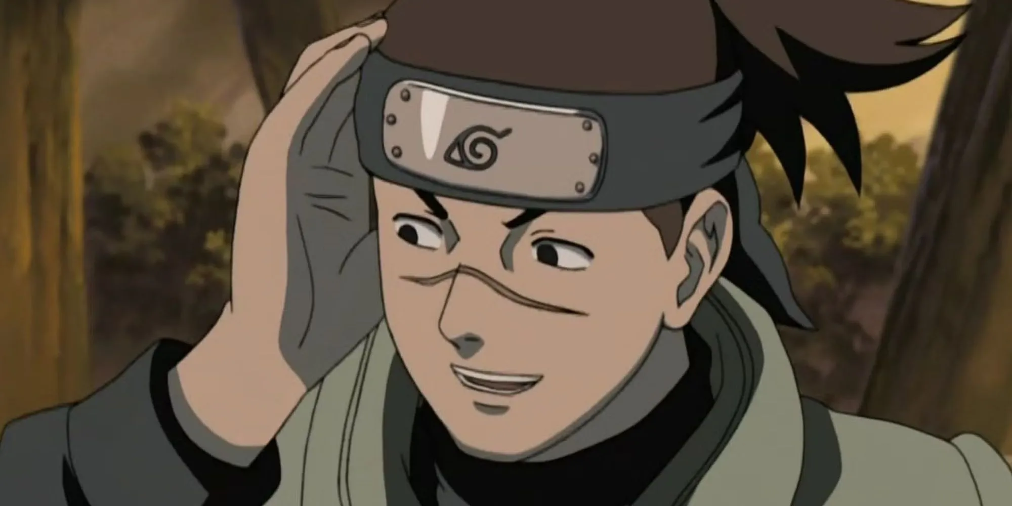 Iruka Umino che chở cho Naruto lúc nhỏ