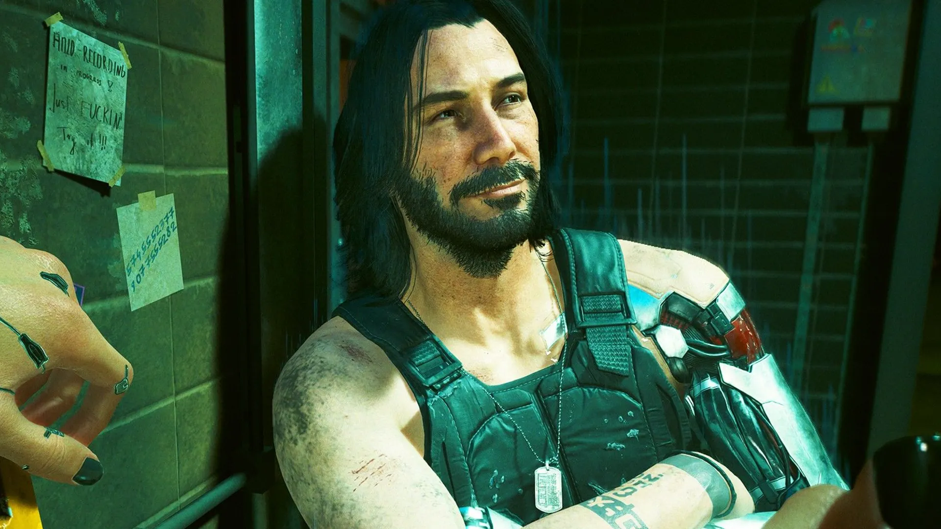Johnny Silverhand (Keanu Reeves) trong Cyberpunk 2077 — diễn xuất và mô hình nhận diện cao
