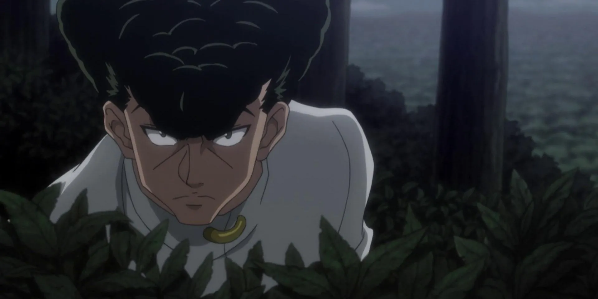 Knuckle Bine quan sát Gon trong arc Chimera Ant, hình ảnh tượng trưng cho sự trưởng thành