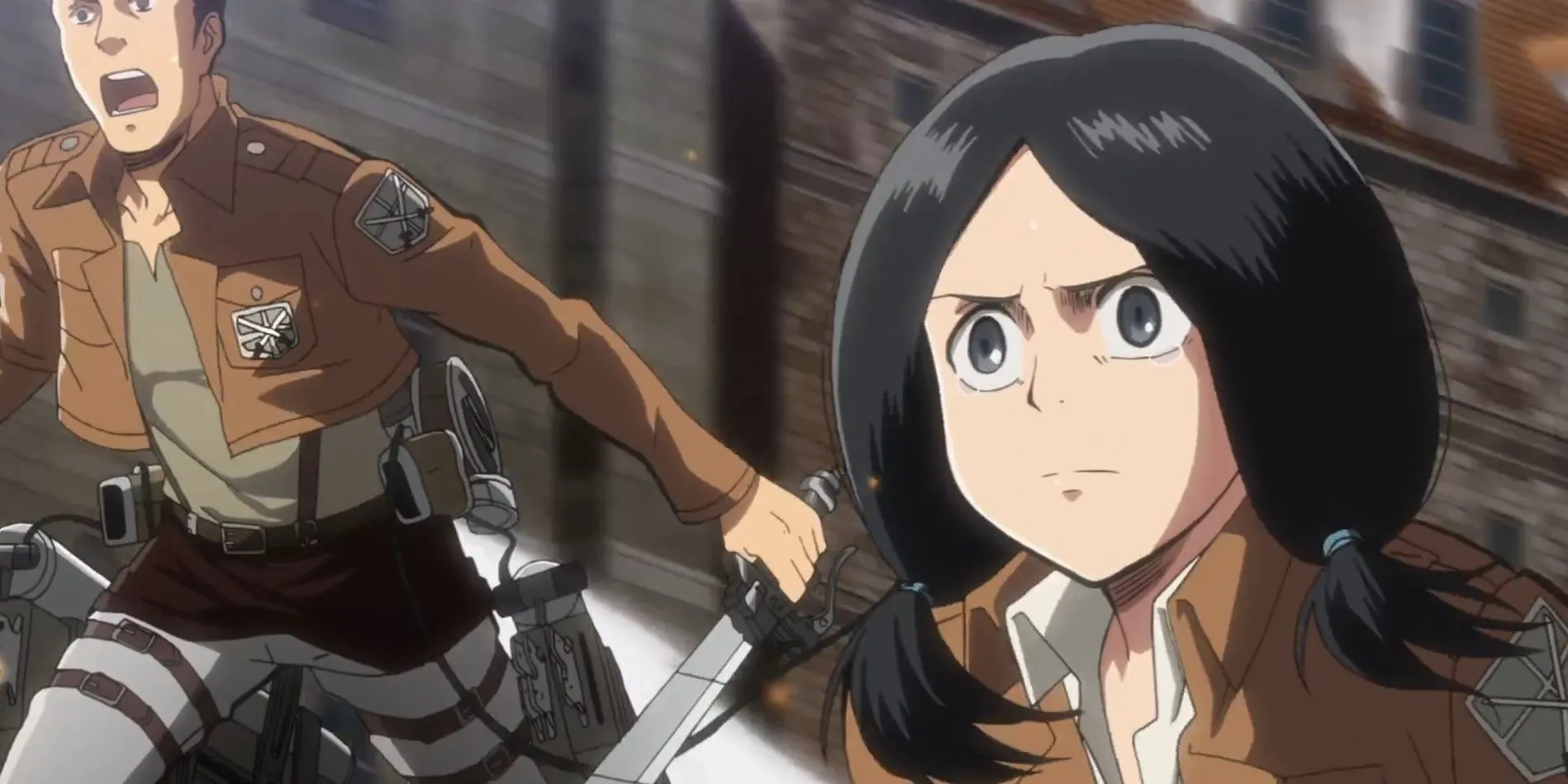 Mina bị Titan tấn công, cảnh bi thảm trong chiến dịch Trost