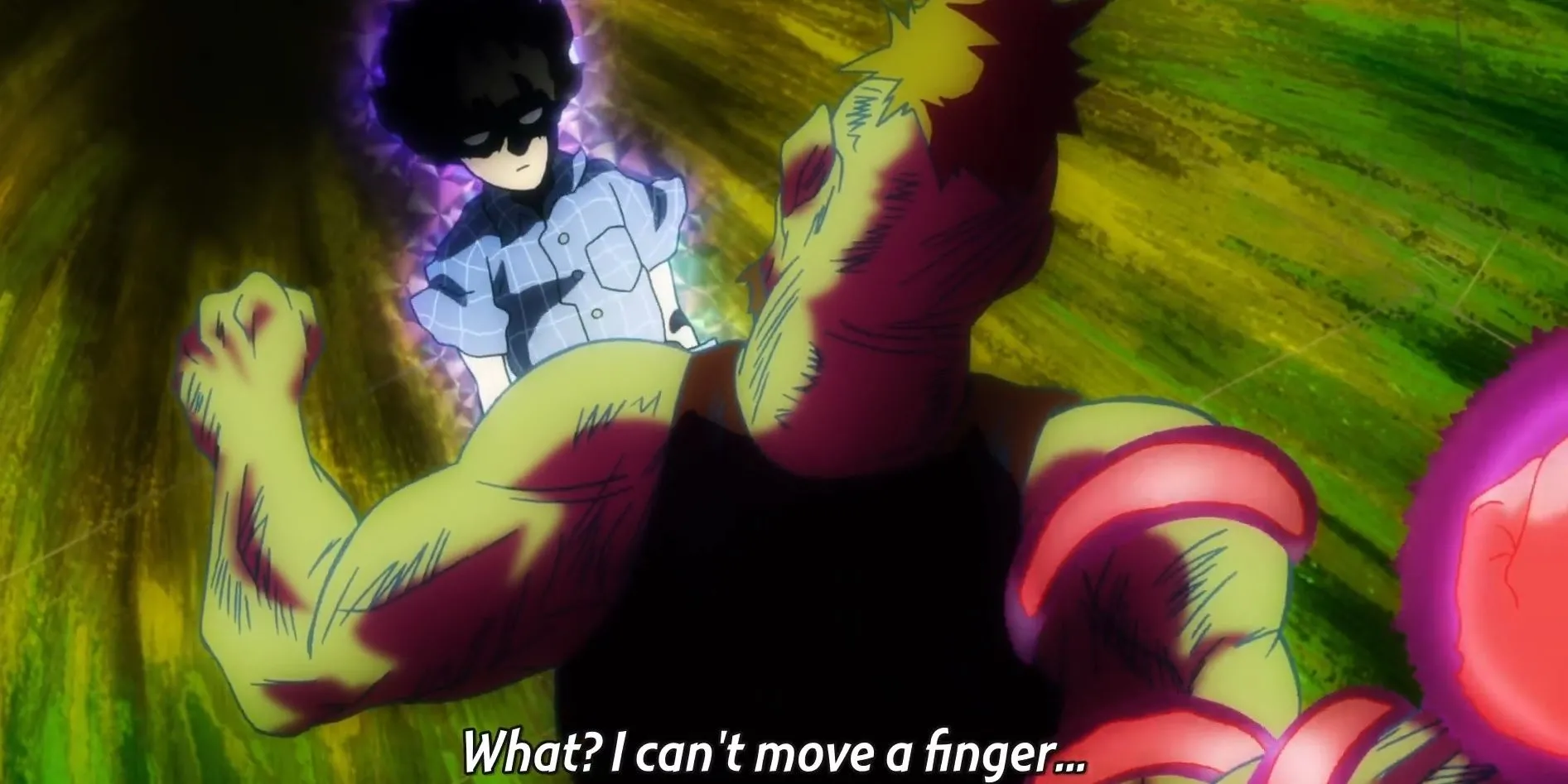 Mob bật khóc trong vòng tay Reigen sau trận chiến tàn khốc