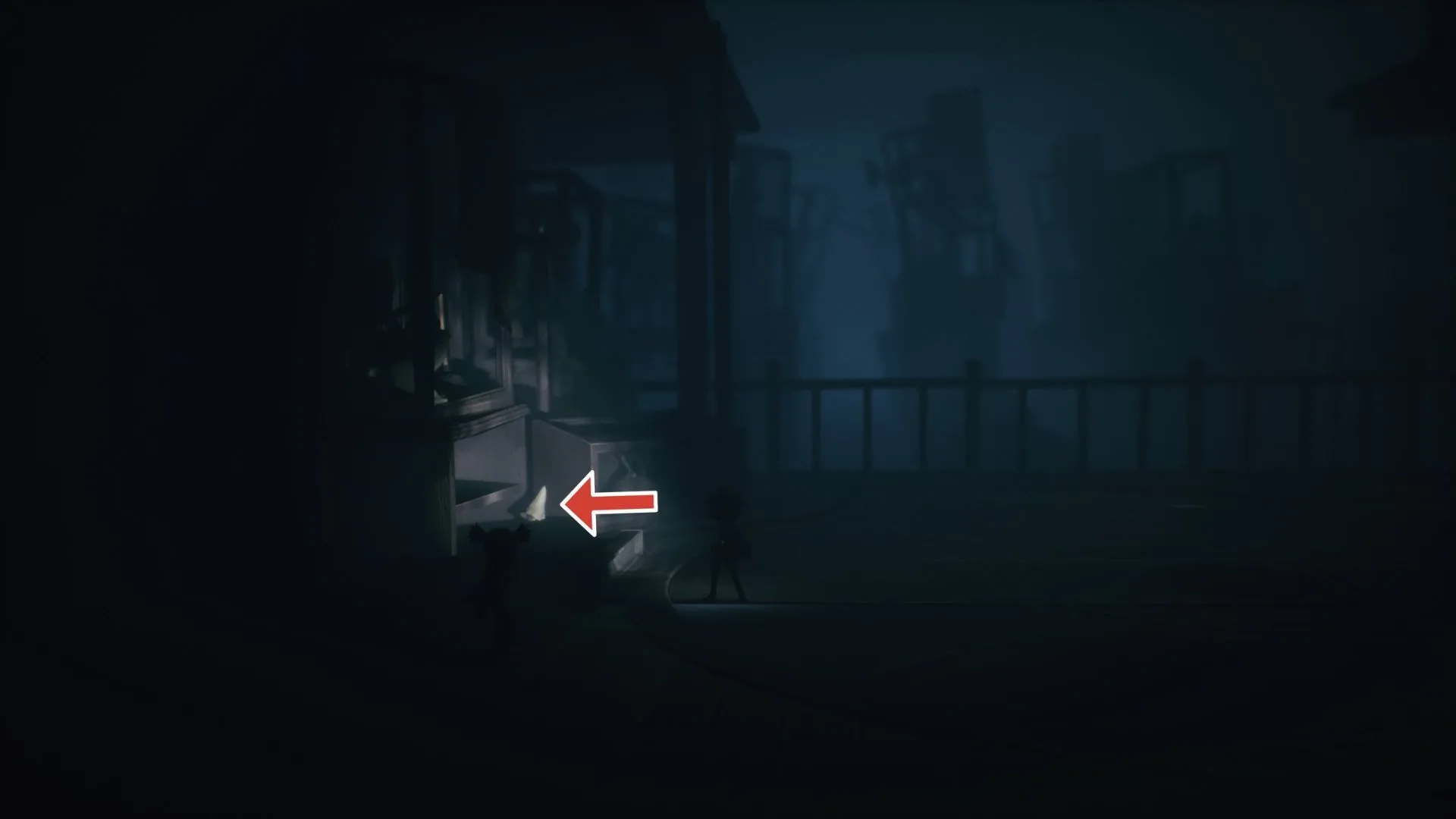 Nome thứ hai ngồi trên thùng ở vùng ngoài trời trong Chương 3