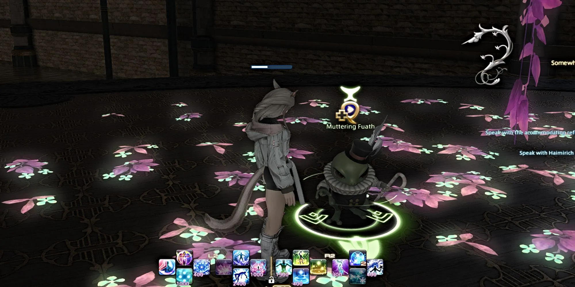 NPC Bright-eyed Child đưa quest Pilgrimage of Light tại The Crystarium trong FFXIV