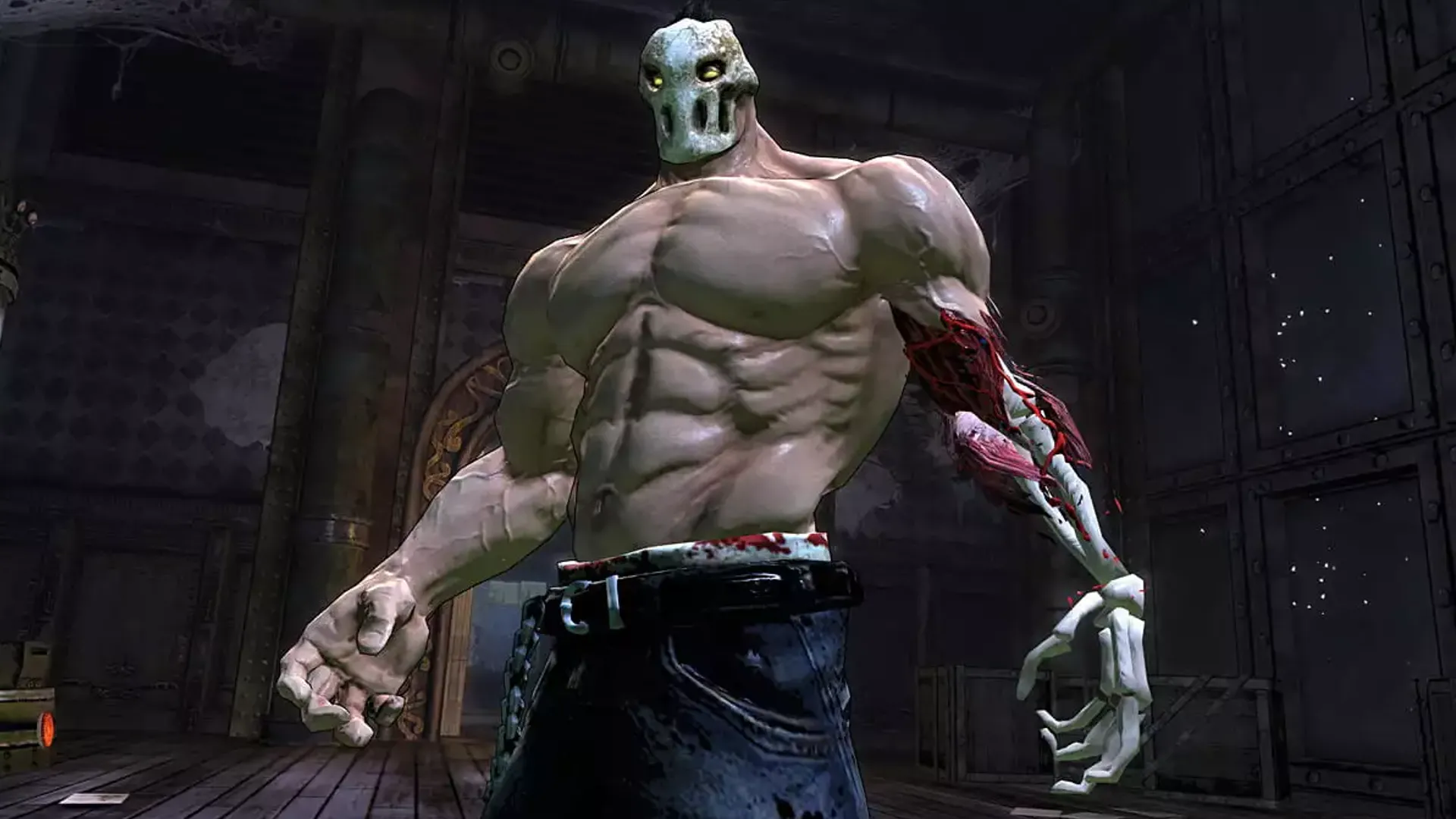 Rick và cảnh bạo lực trong Splatterhouse 2010