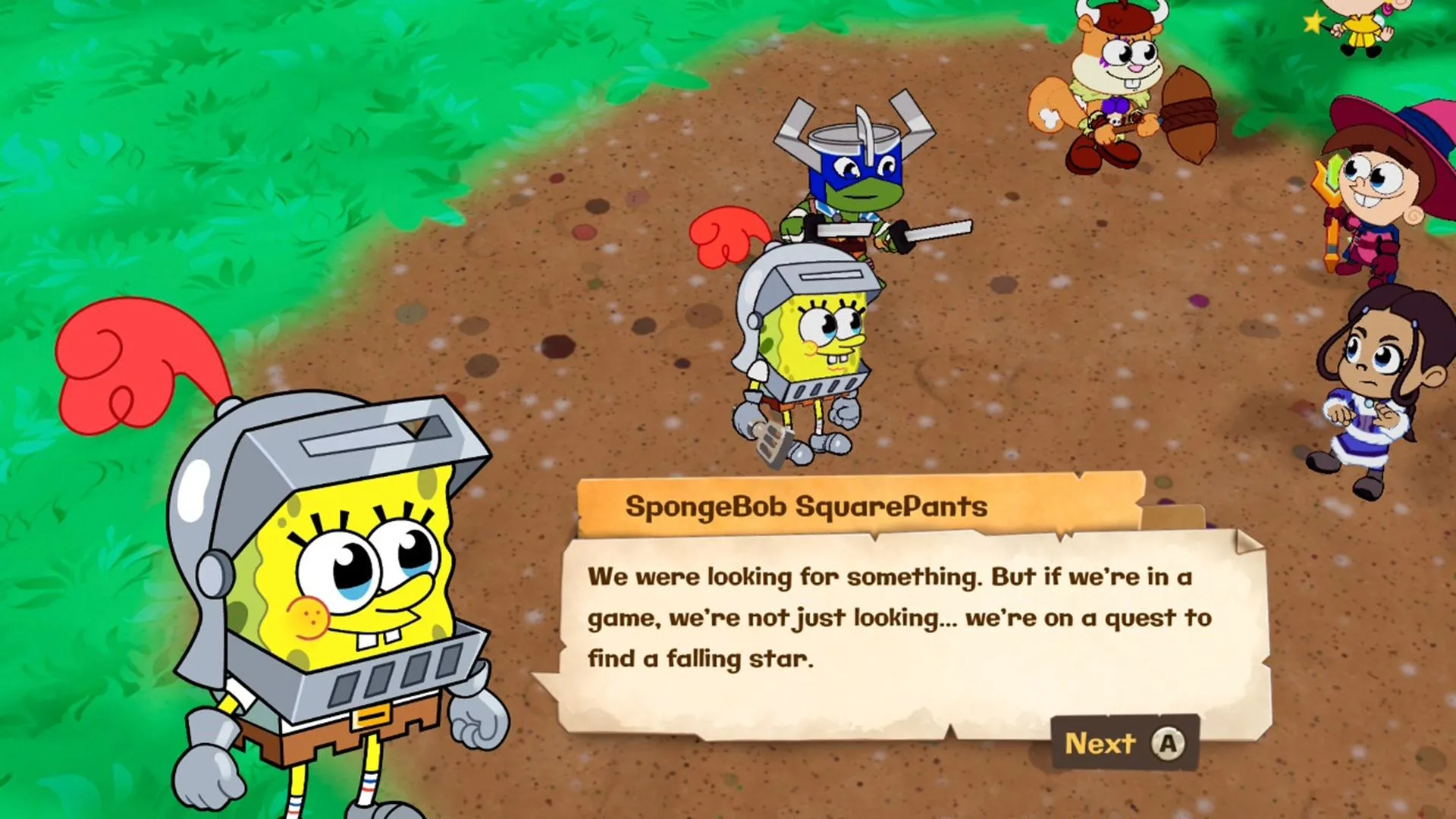 SpongeBob và đồng đội trong hành trình ở Tangle
