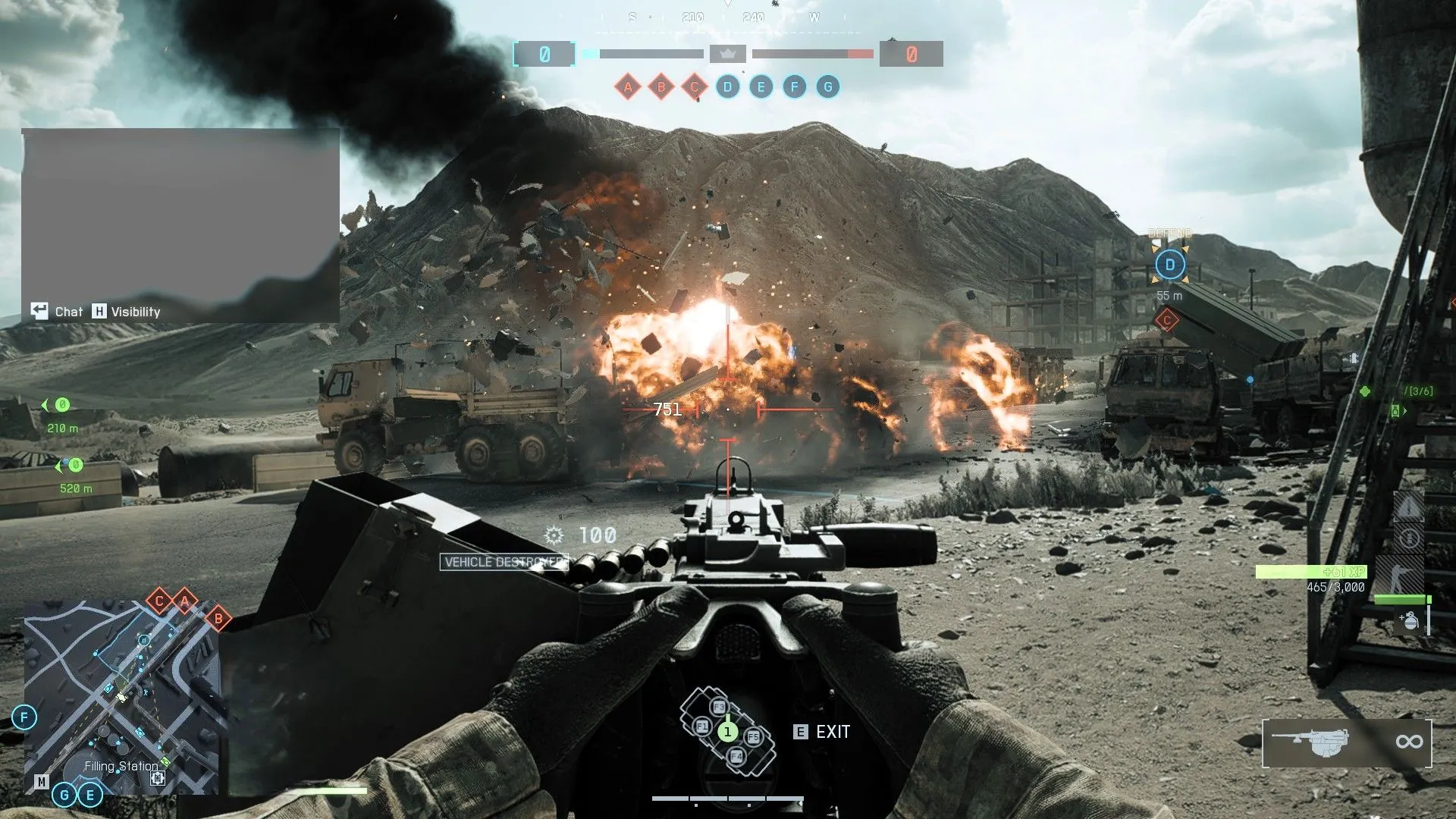 Sử dụng xe 4x4 gắn .50 cal để gây áp lực và kiếm XP trên Battlefield 6