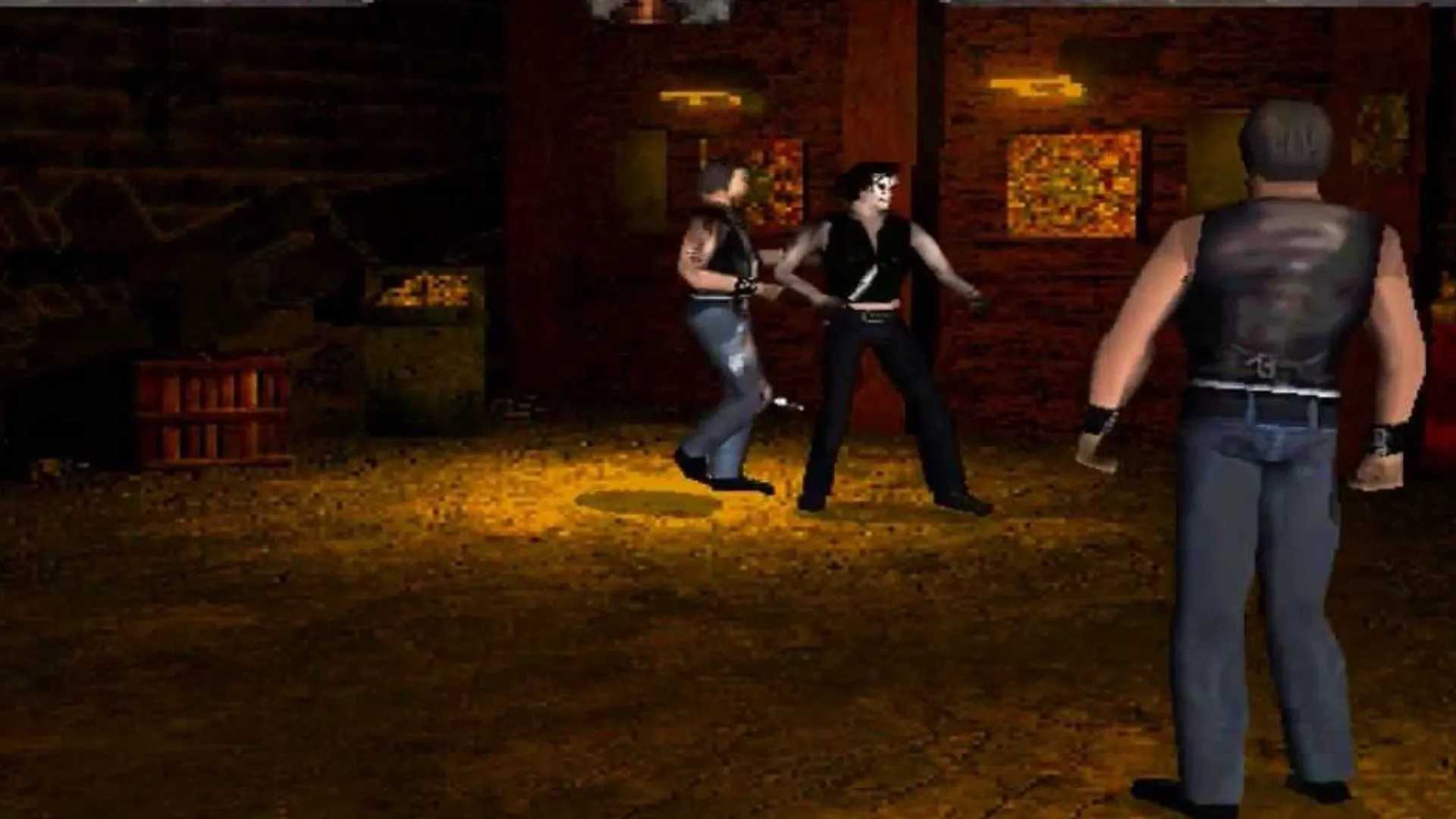 The Crow: City of Angels trên PS1/PC với tông tối nhưng combat đơn điệu