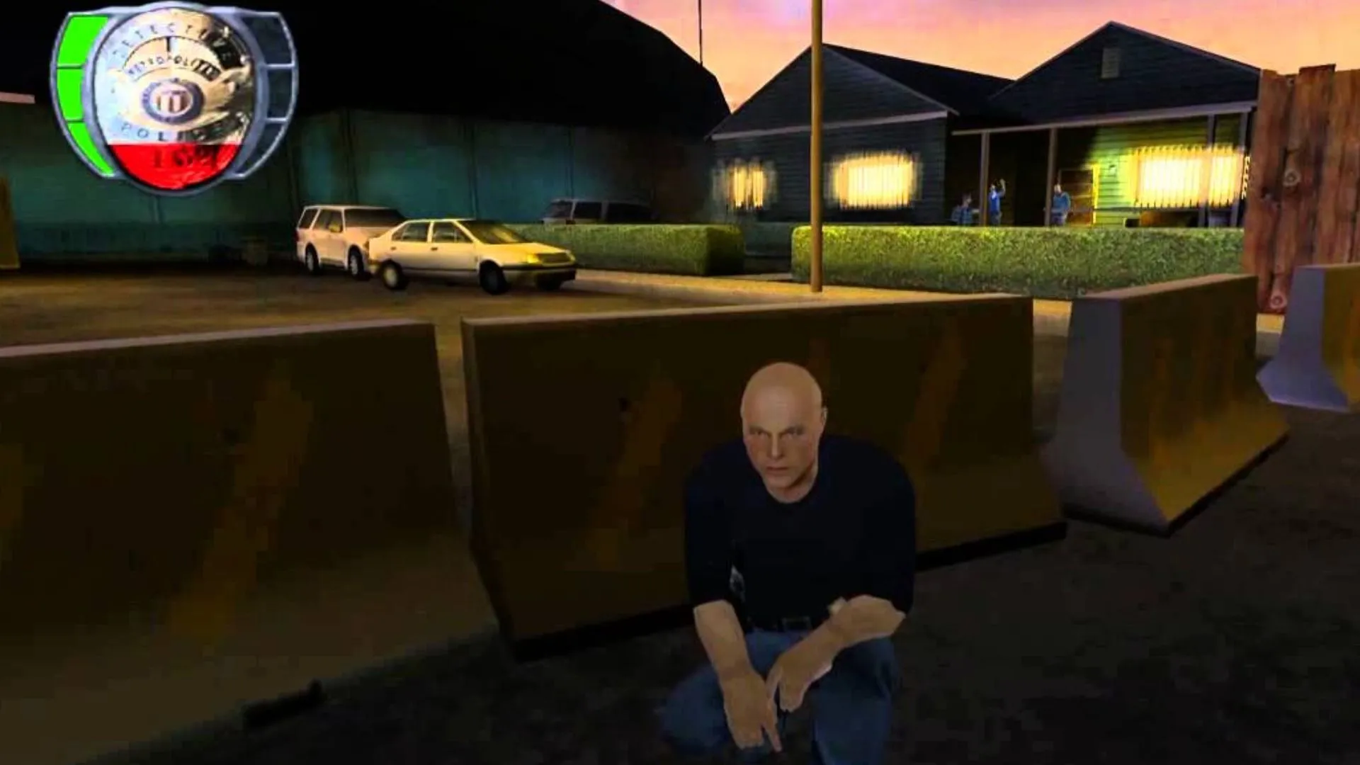 The Shield: The Game - ảnh gameplay với đồ họa kém và cắt cảnh yếu trên PS2/PC