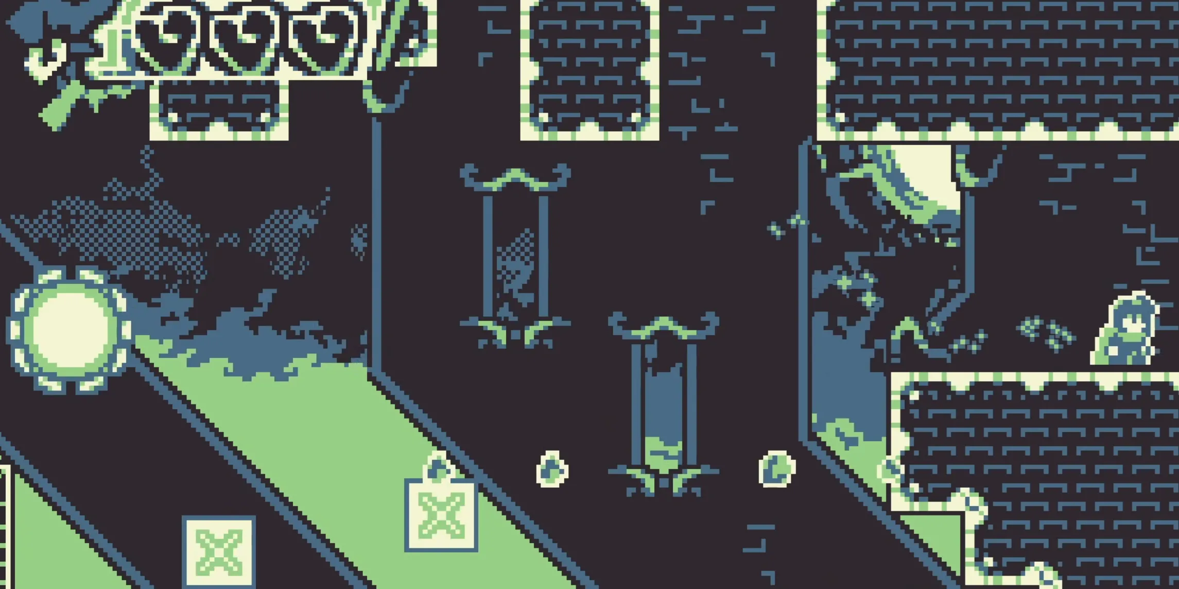 Unlinked Mask Kaizoblock với palette pixel và nền tảng thay đổi theo nhịp, đòi hỏi timing cao