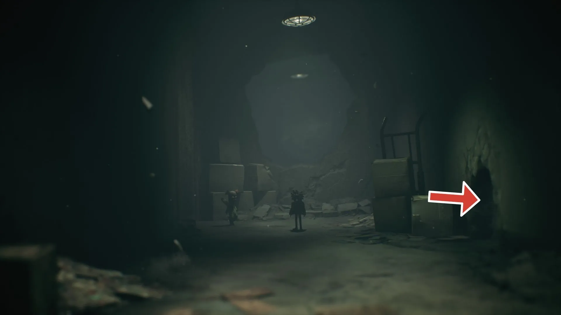 Vị trí chìa khóa trong hành lang, cần để mở phòng có ghost #6 Little Nightmares 3