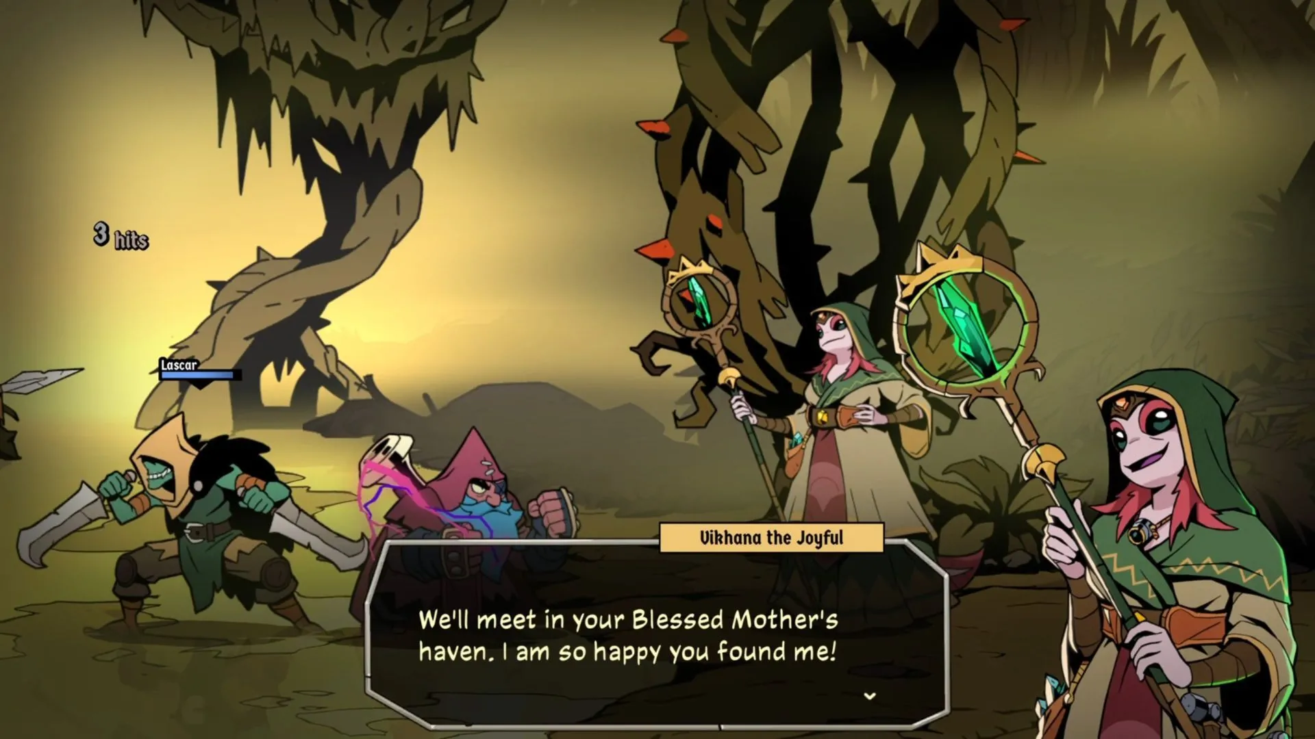 Vikhanna the Joyful ở Jaroba giúp nâng cấp Rituals bằng Imbued Fruits