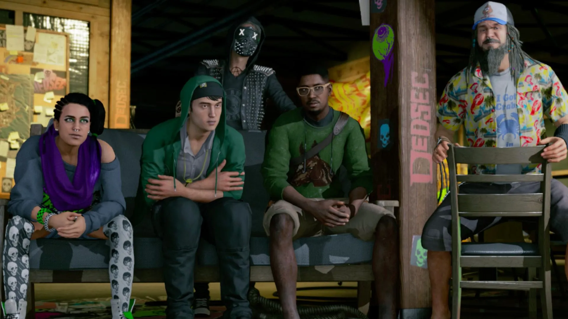 Watch Dogs 2 - hình Marcus tươi sáng trong khung cảnh San Francisco, thể hiện thay đổi tông so với bản gốc nghiêm trọng